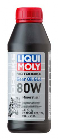 Минеральное трансмиссионное масло для мотоциклов Motorbike Gear Oil 80W (0.5 л)