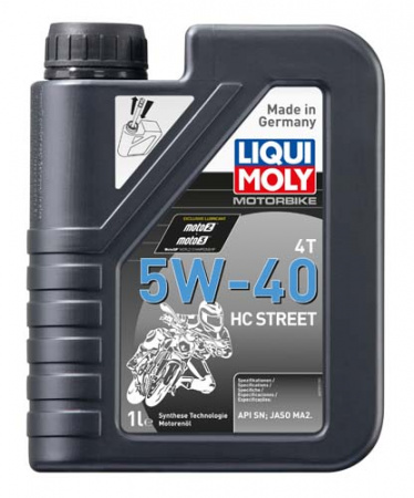 НС-синтетическое моторное масло для 4-тактных мотоциклов Motorbike 4T HC Street 5W-40 (1 л)