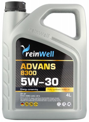 Моторное масло ADVANS 8300 5W-30 ACEA A5/B5 (4л) ReinWell