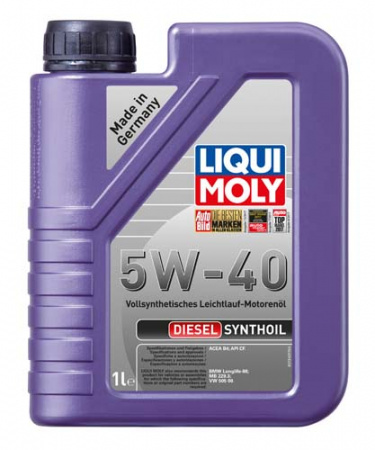Синтетическое моторное масло Diesel Synthoil 5W-40 (1 л)
