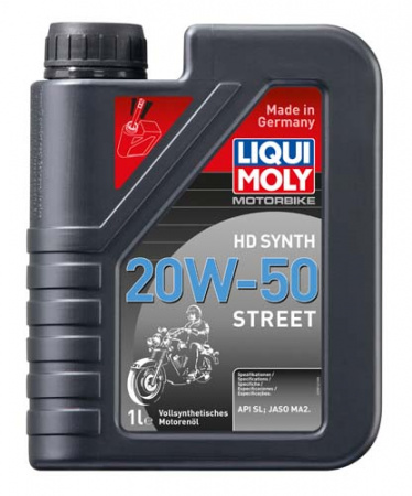 Синтетическое моторное масло для 4-тактных мотоциклов Motorbike HD Synth Street 20W-50 (1 л)