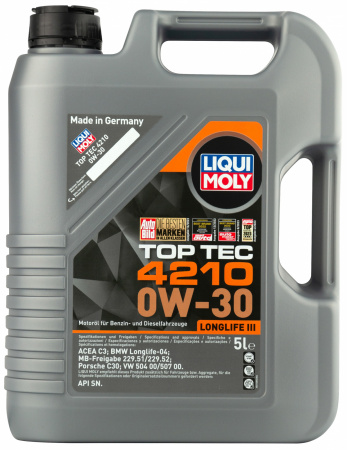 НС-синтетическое моторное масло Top Tec 4210 0W-30 (5л)
