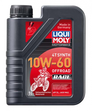 Синтетическое моторное масло для 4-тактных мотоциклов Motorbike 4T Synth Offroad Race 10W-60 (1 л)