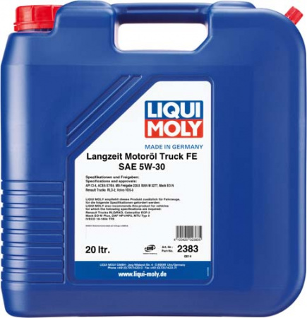 НС-синтетическое моторное масло Langzeit-Motoroil Truck FE 5W-30 (20 л)