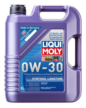Синтетическое моторное масло Synthoil Longtime  0W-30 (5 л)