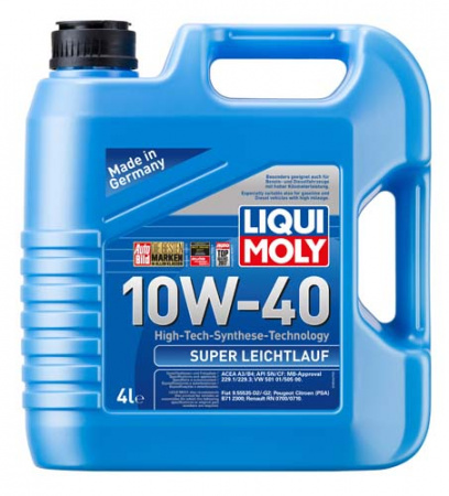 НС-синтетическое моторное масло Super Leichtlauf 10W-40 (4 л)