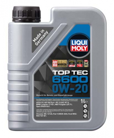НС-синтетическое моторное масло Top Tec 6600 0W-20