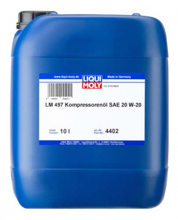 Синтетическое компрессорное масло LM 497 Kompressorenoil 20W-20 (10 л)