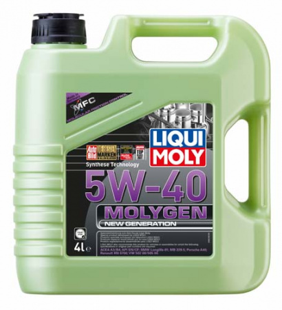 НС-синтетическое моторное масло Molygen New Generation 5W-40 (4 л)