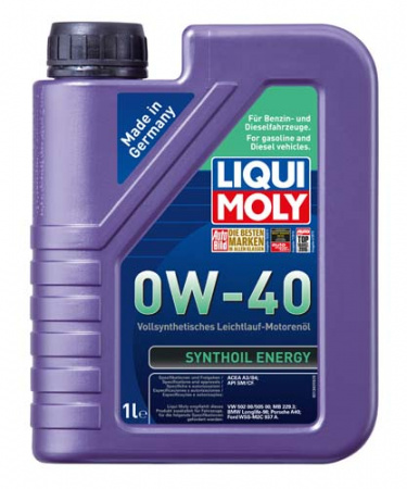 Синтетическое моторное масло Synthoil Energy 0W-40 (1 л)