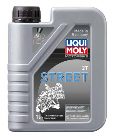 Полусинтетическое моторное масло для 2-тактных мотоциклов Motorbike 2T Street (1 л)