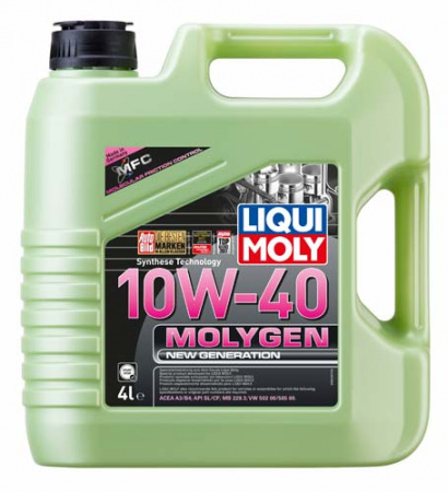 НС-синтетическое моторное масло Molygen New Generation 10W-40 (4 л)