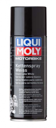 Белая цепная смазка для мотоциклов Motorbike Kettenspray weiss (0.4 л)