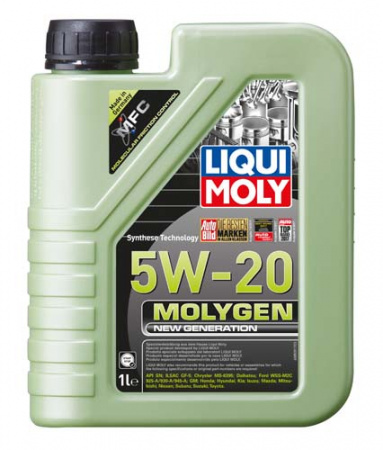 НС-синтетическое моторное масло Molygen New Generation 5W-20 (1 л)