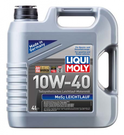 Полусинтетическое моторное масло MoS2 Leichtlauf 10W-40 (4 л)