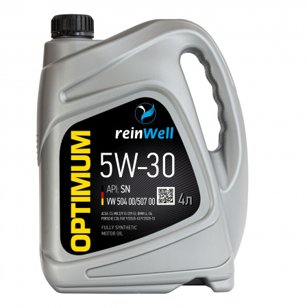 Моторное масло 5W-30 API SN, VW 504.00/507.00 (4л) ReinWell