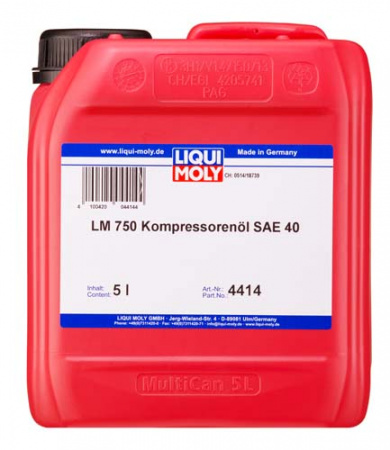 Синтетическое компрессорное масло LM 750 Kompressorenoil 40 (5 л)
