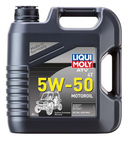 НС-синтетическое моторное масло для 4-тактных мотоциклов ATV 4T Motoroil 5W-50 (4 л)